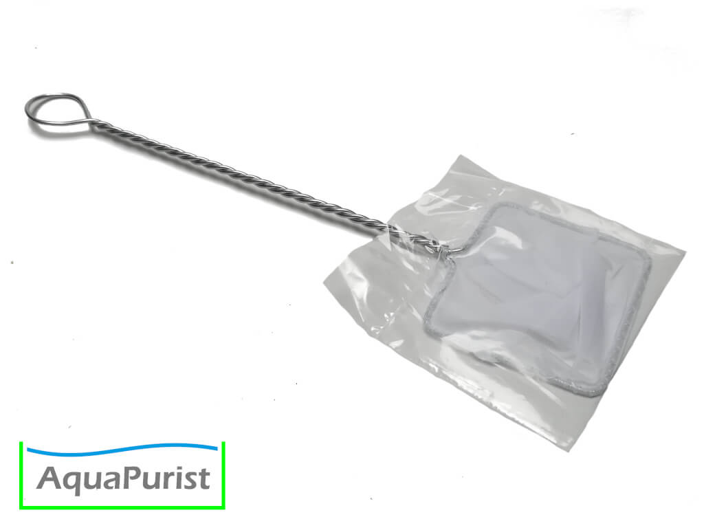 Kescher_feinmaschig_eckig_1 Eckiger Kescher in transparenter Verpackung