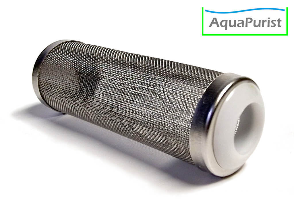 Zylindrischer Filter-Ansaugschutz aus feinem Metallgitter