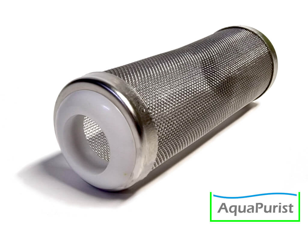 Zylindrischer Filter-Ansaugschutz aus feinem Metallgitter