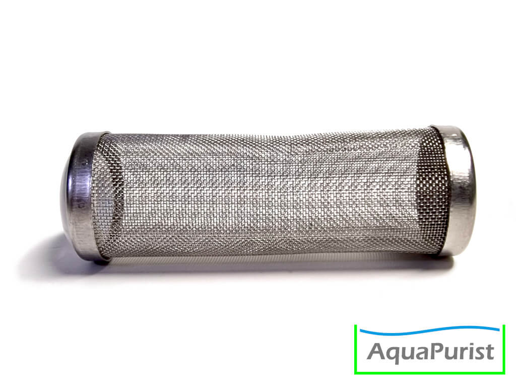 Zylindrischer Filter-Ansaugschutz aus feinem Metallgitter