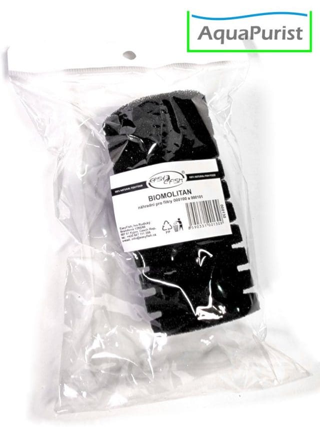 Ersatz Schwamm groß rund (9) Große Ersatz-Filterpatrone in ihrer Verpackung