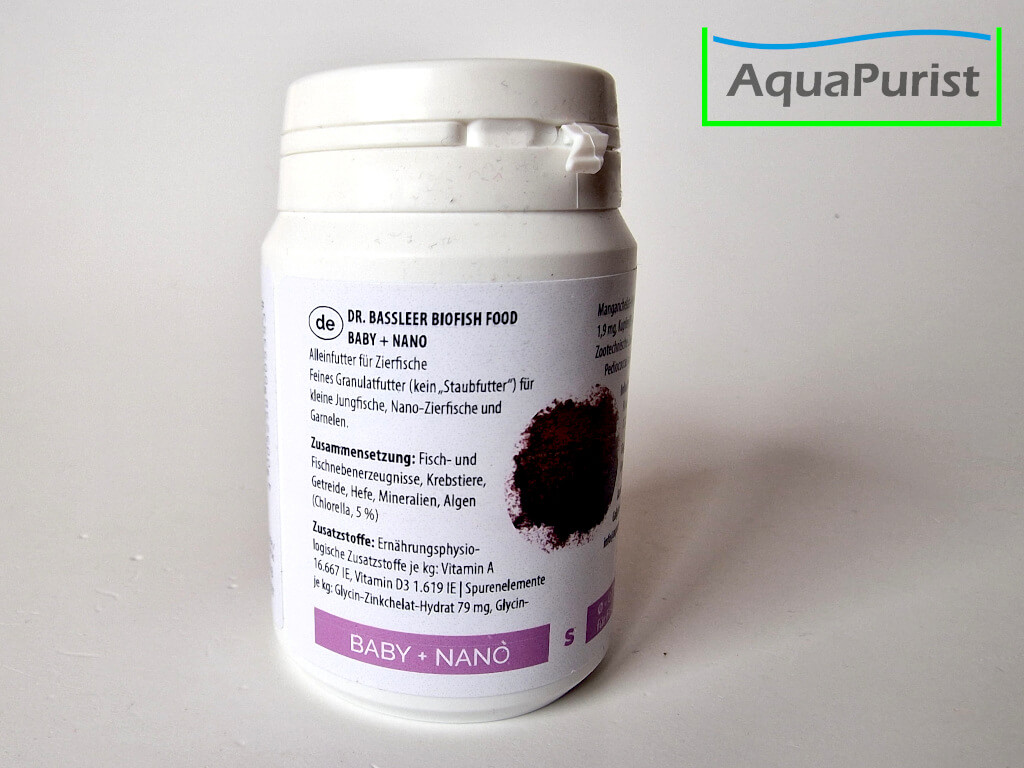 Dr. Bassleer Biofish-Food Baby + Nano Fischfutter 60g