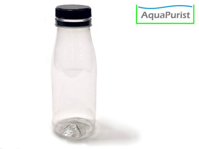 Weithals Flasche 250 ml rPET mit Deckel