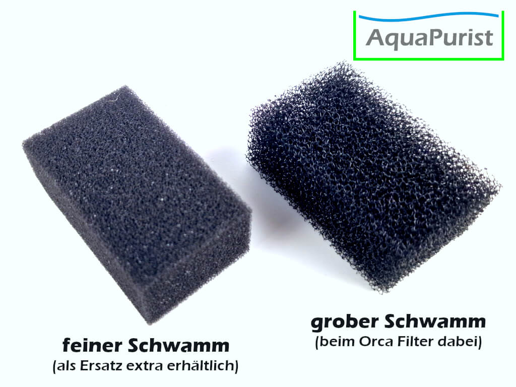 Ersatz Schwamm fein für Orca Filter