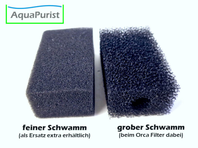 Ersatz Schwamm fein für Orca Filter