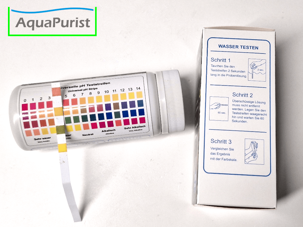 Wasserteststreifen ph-Wert 4 Indikatoren